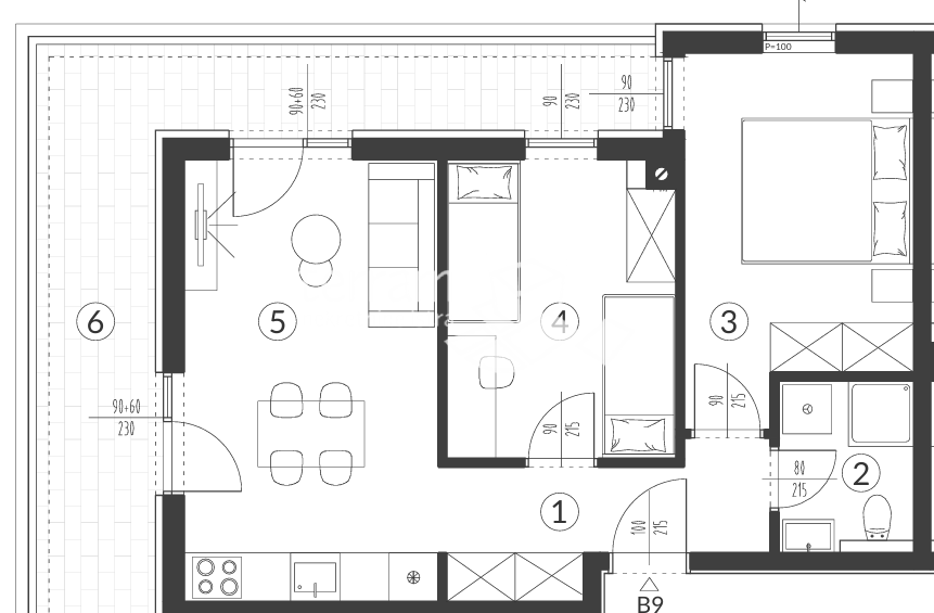Istra, Pula, okolica, stanovanje 57,96 m2, 2SS+DB, II. nadstropje, parkirišče, NOVO!! #prodaja