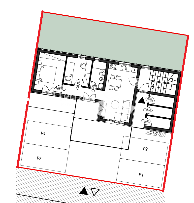 Istra, Pula, Busoler, stanovanje 81,18 m2, 3 sobe + jedilnica, prvo nadstropje, dve parkirni mesti, prodaja
