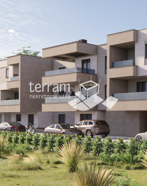 Istra, Pula, Busoler, stanovanje 64,05 m2, 2 sobi + dnevni prostor, vrt 50 m2, #prodaja