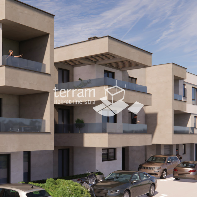 Istra, Pula, Busoler, stanovanje 64,05 m2, 2 sobi + dnevni prostor, vrt 50 m2, #prodaja