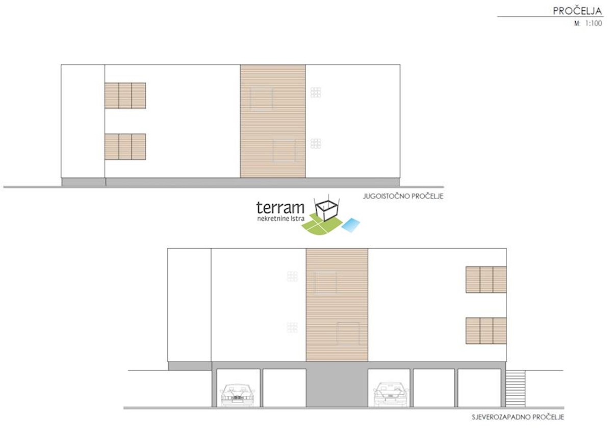 Istra, Medulin, prodamo gradbeno zemljišče z pravnomočnim gradbenim dovoljenjem za štiri apartmaje