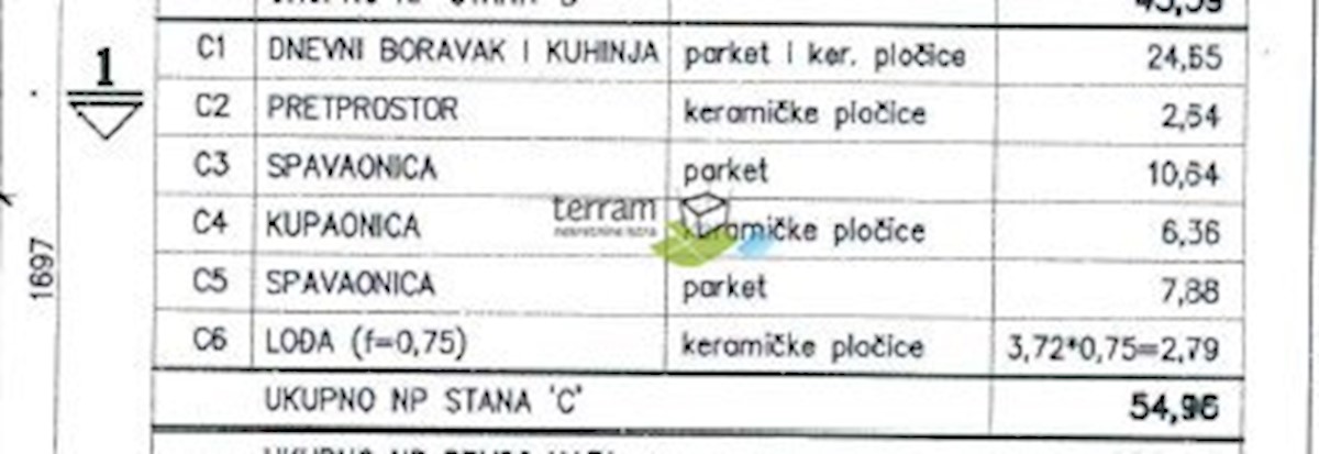 Istra, Pula, Šijana, 1. nadstropje, 2s, 61,21 m2, dvigalo, NOVO!! #razprodaja