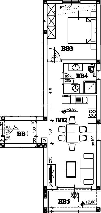 Istra, Štinjan, apartma v 1. nadstropju, 52,04m2, 1SS+DB, 600m od morja, DVIGALO, NOVO!! #razprodaja