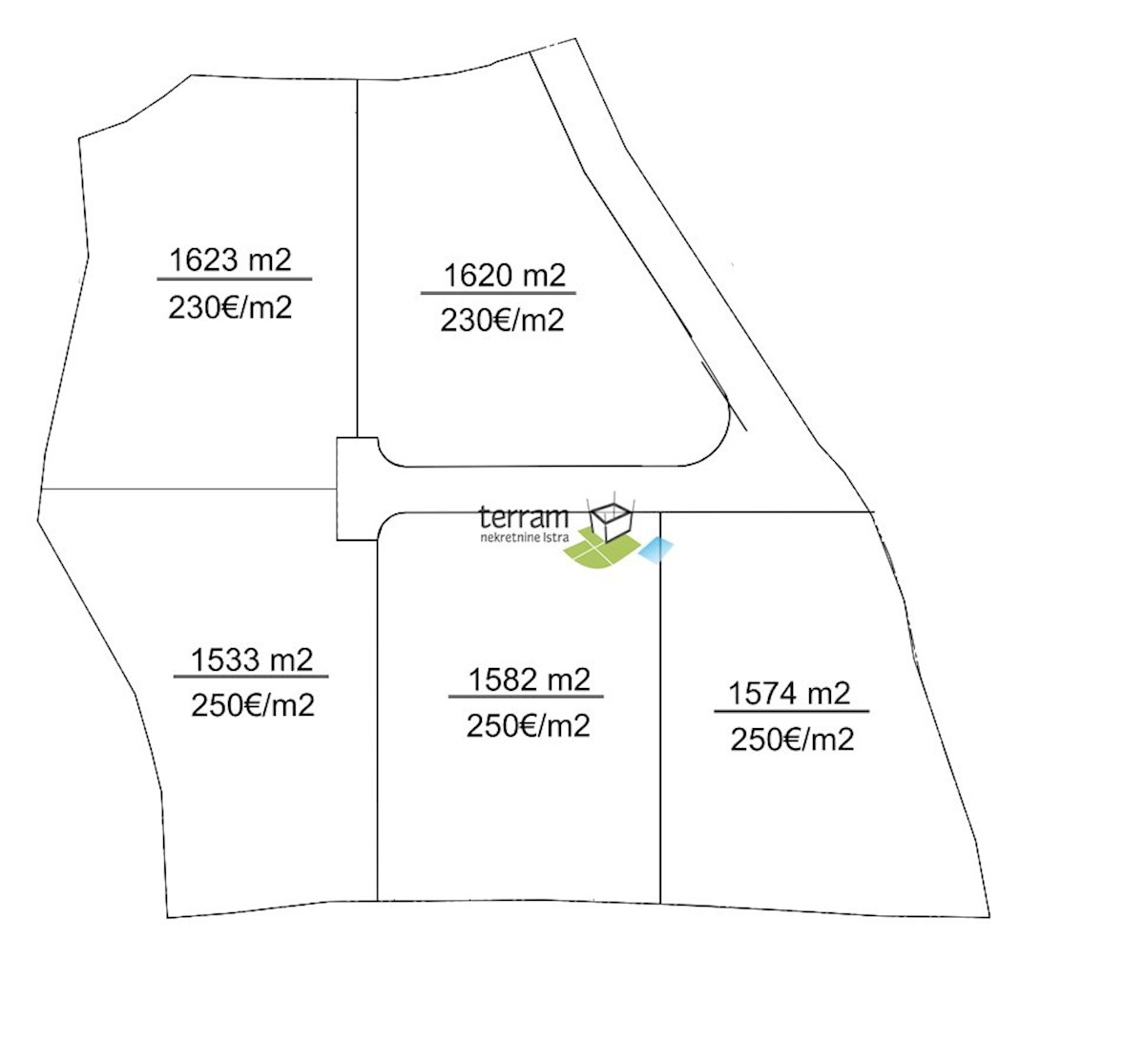 Istra, Labin, Trget prodamo gradbeno zemljišče 1533m2 z direktnim pogledom na morje