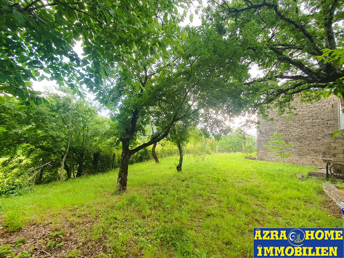 KO-120, Buzet – okolica, ohranjena in obnovljena istrska kamnita hiša 150 m² z dvoriščem 807 m²