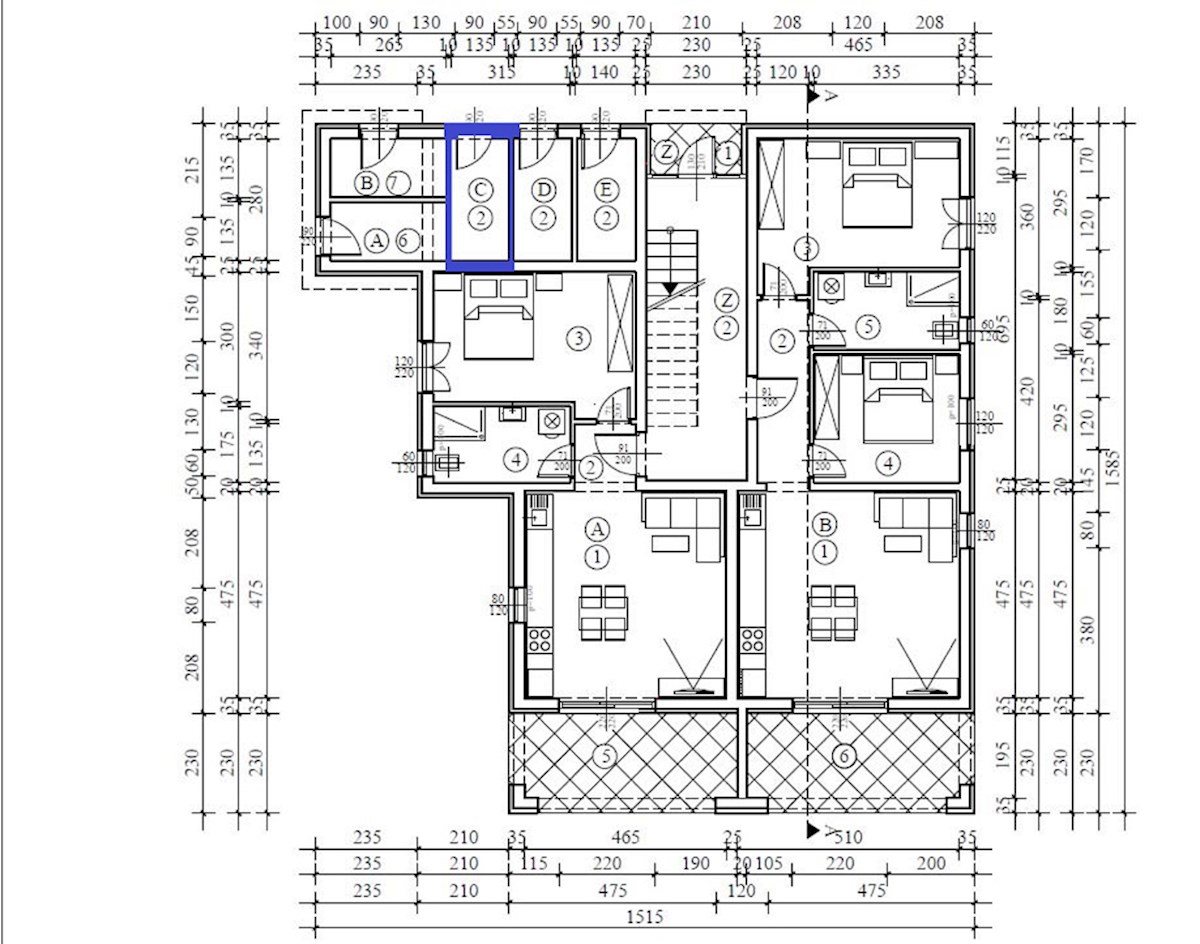NSOP-232-1-C, Novi Apartmaji v Okolici Poreča (9 km)