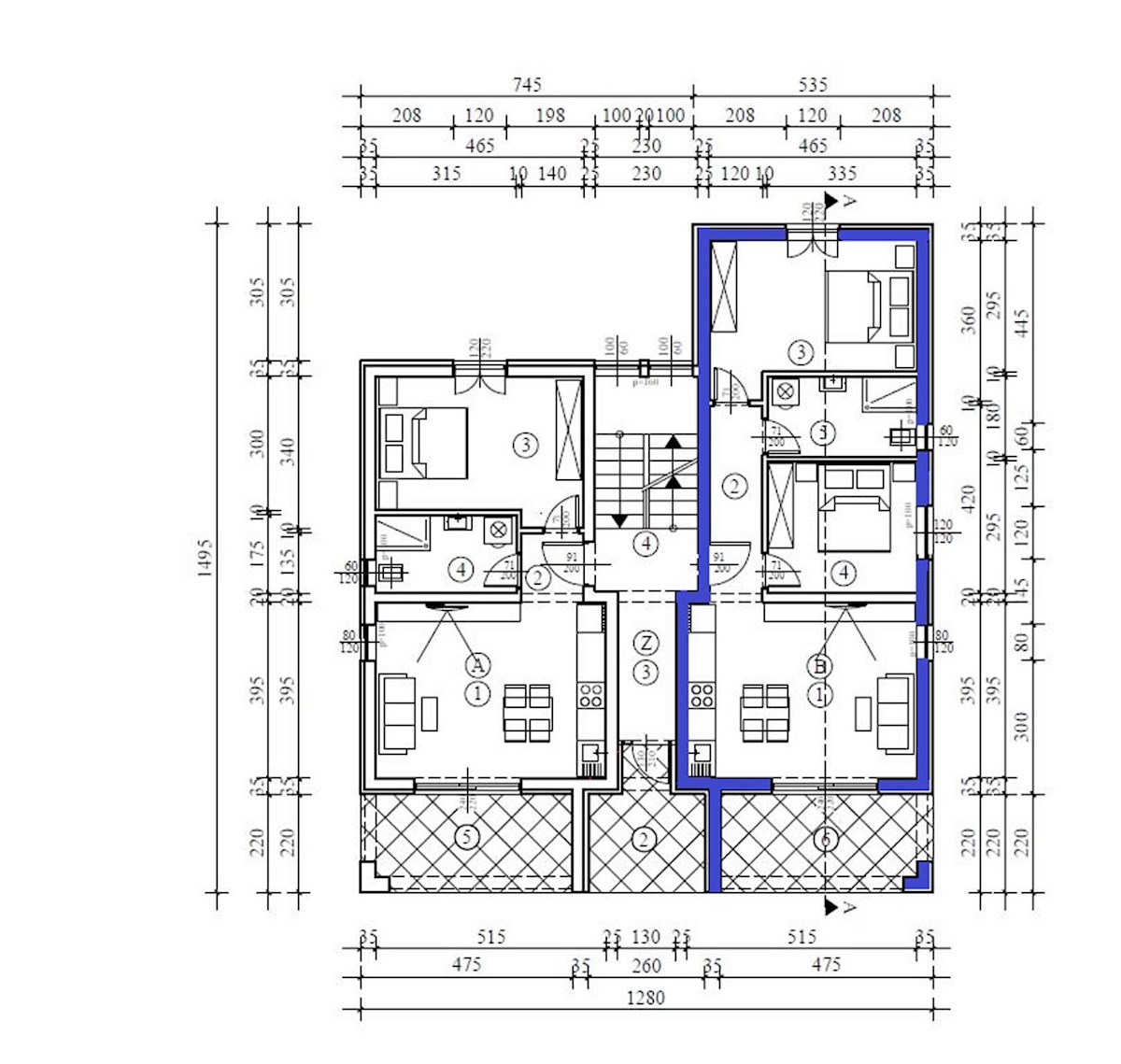 NSOP-234-3-B, Novi Apartmaji v Okolici Poreča (9 km)