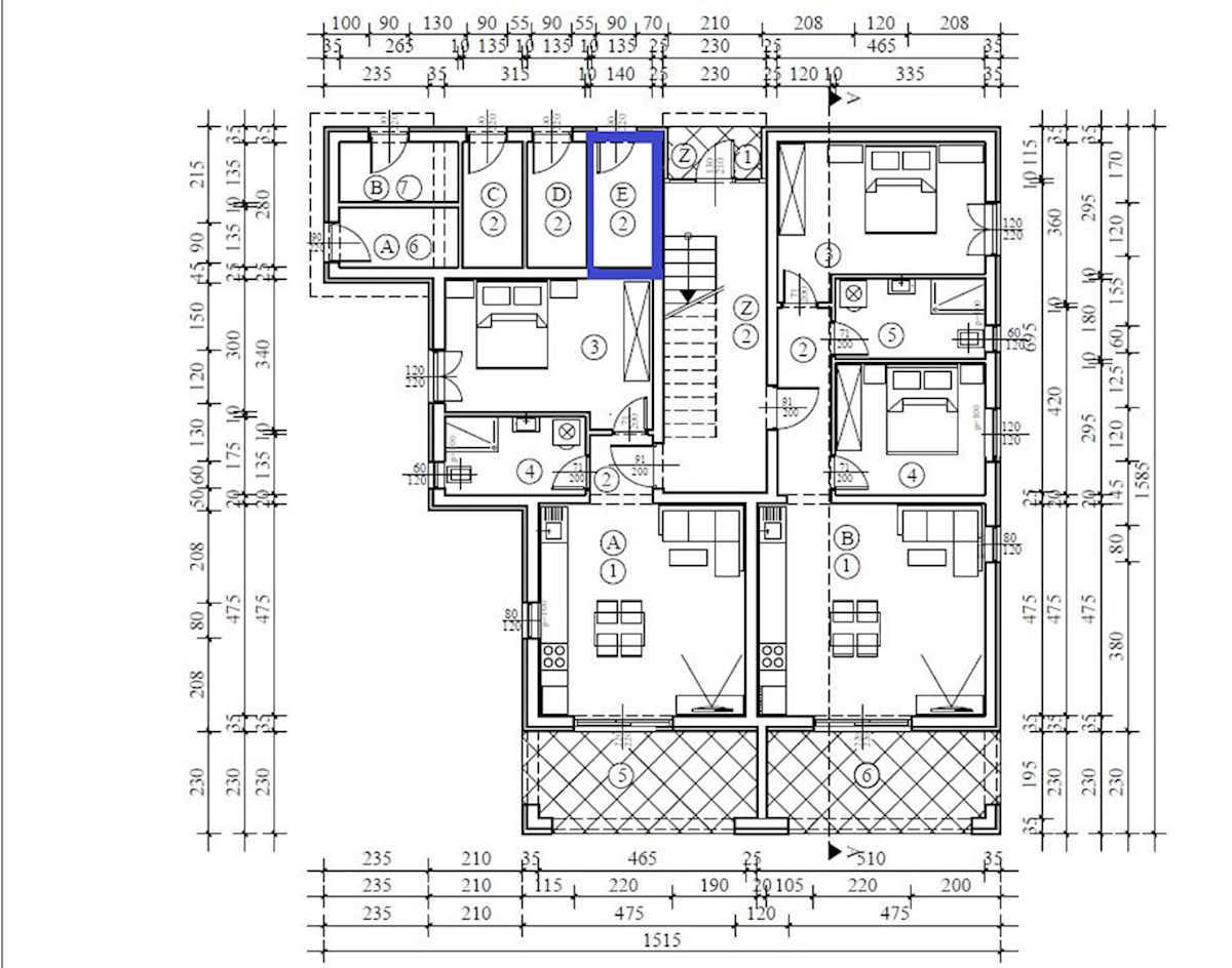 NSOP-232-1-E, Novi Apartmaji v Okolici Poreča (9 km)