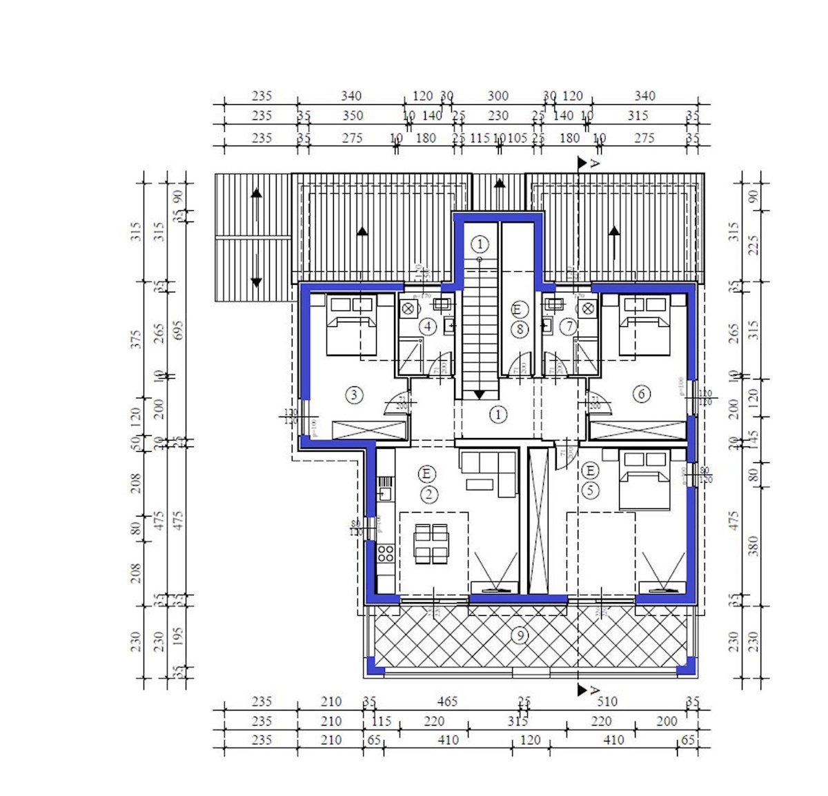 NSOP-232-1-E, Novi Apartmaji v Okolici Poreča (9 km)