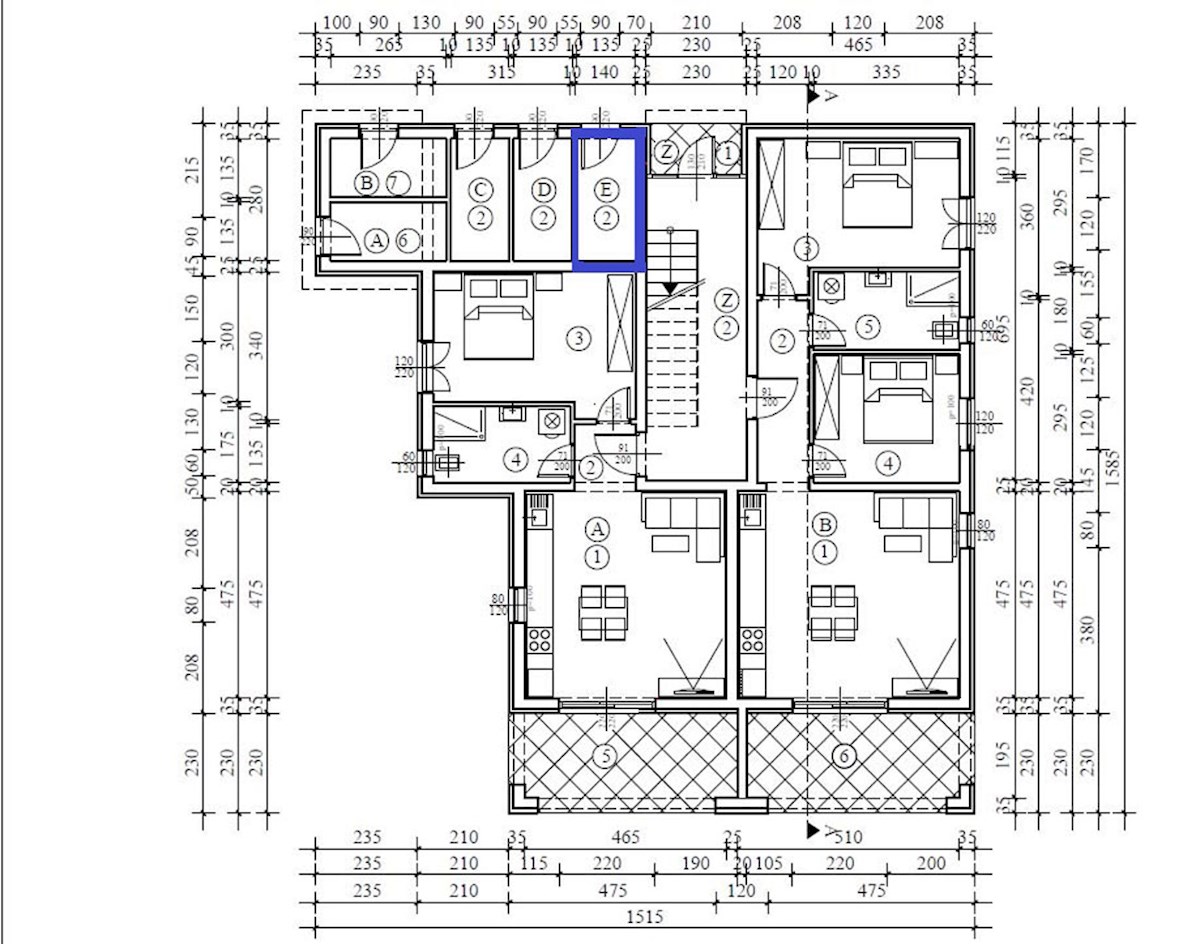 NSOP-232-1-E, Novi Apartmaji v Okolici Poreča (9 km)