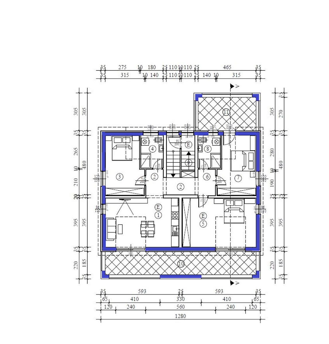 NSOP-234-3-E, Novi Apartmaji v Okolici Poreča (9 km)