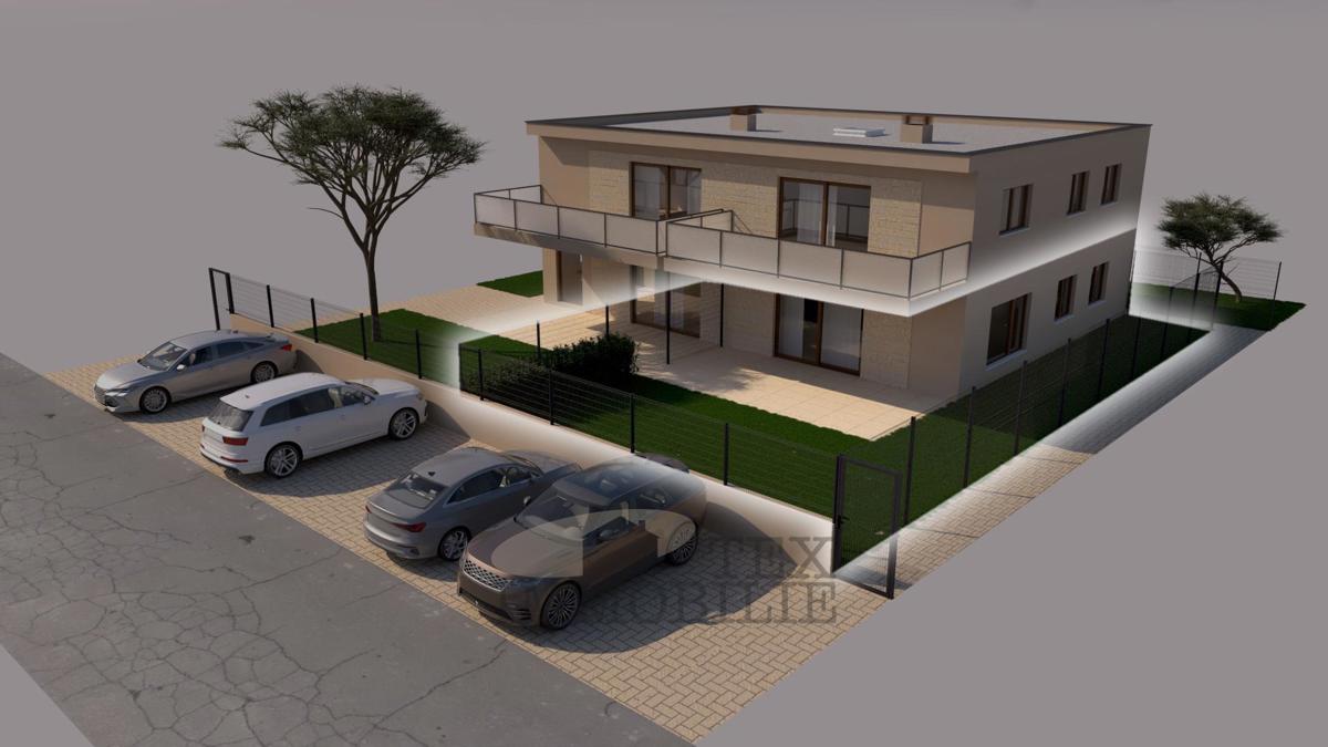 Stanovanje z 2 spalnicama in zasebnim vrtom velikosti 100 m²