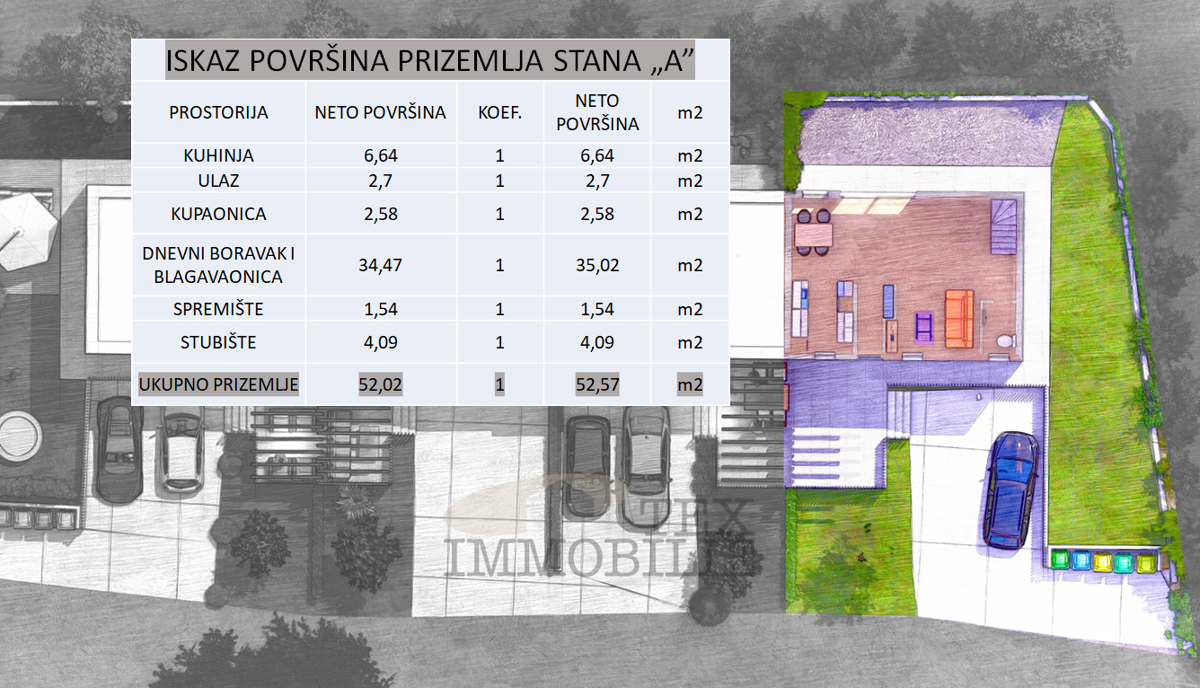 Poreč – Moderen stan 101 m², 2 spalnici