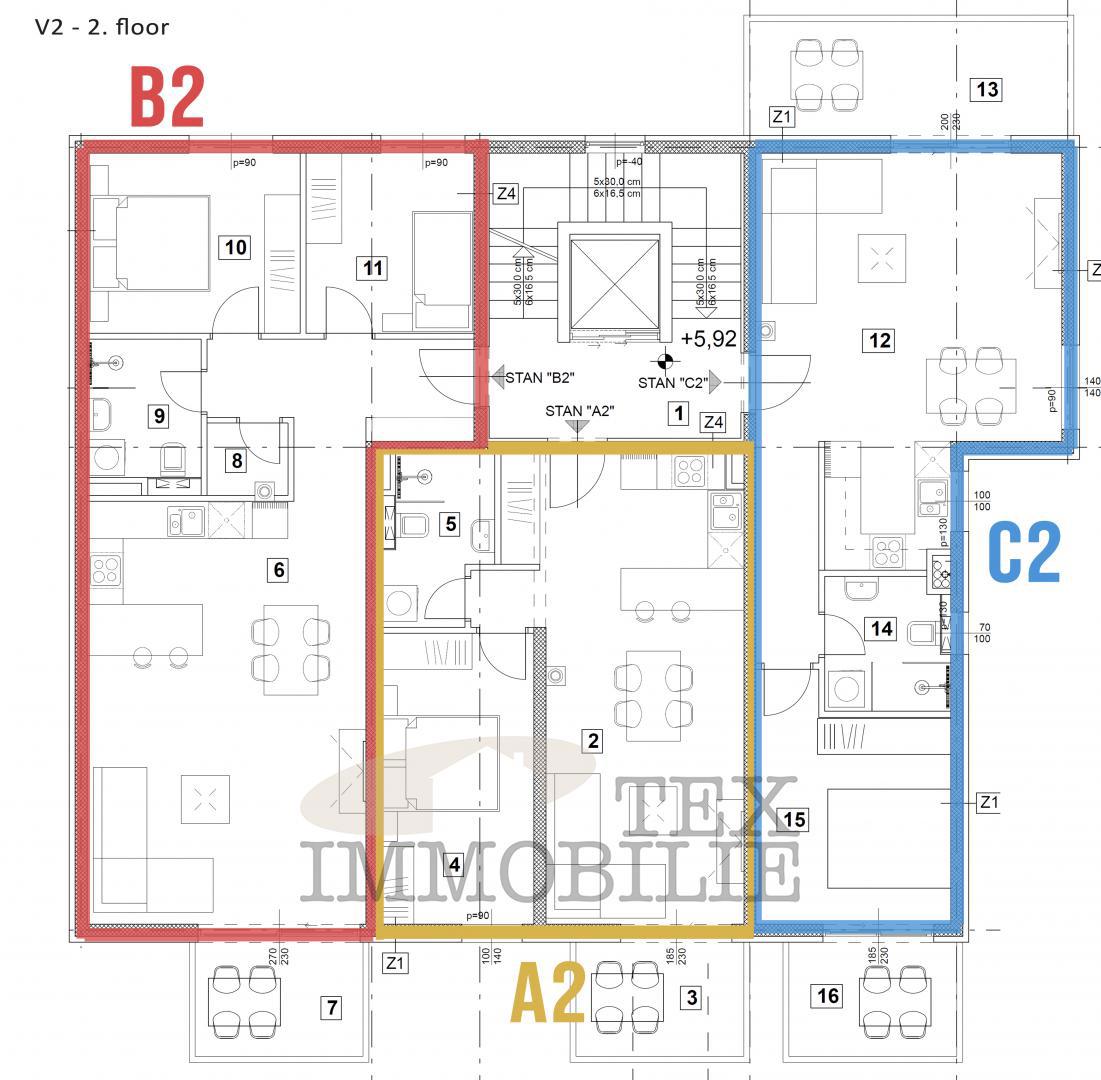 Luksuzni apartmaji na odlični lokaciji v bližini morja B2