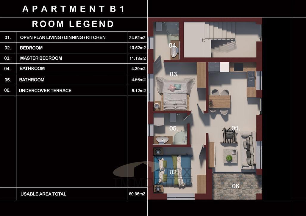 Poreč, pritlično stanovanje z vrtom, 60.35 m2