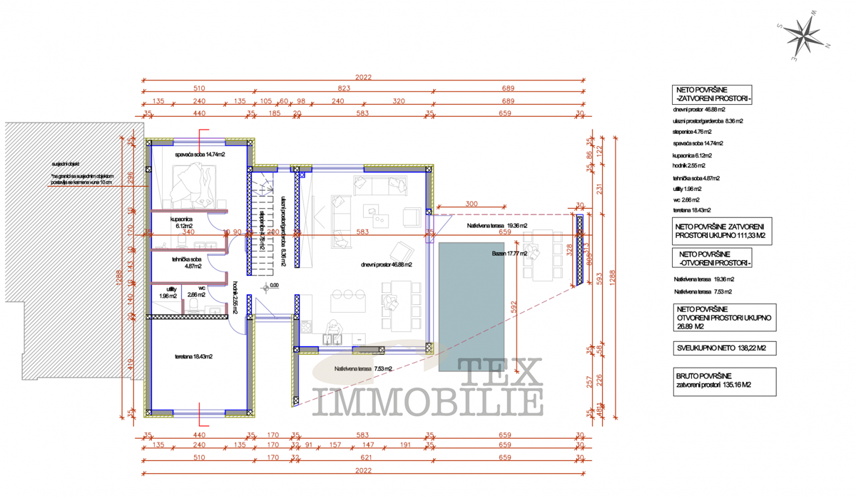Gradbeno zemljišče z gradbenim dovoljenjem v okolici Višnjana