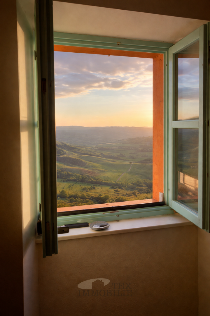 Motovun – Čudovita Kamnita Hiša s Teraso in Panoramskim Razgledom