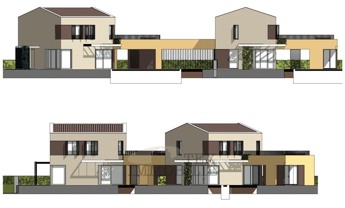 Zazidljivo zemljišče z dovoljenjem in projektom – Poreč, 7 km od morja