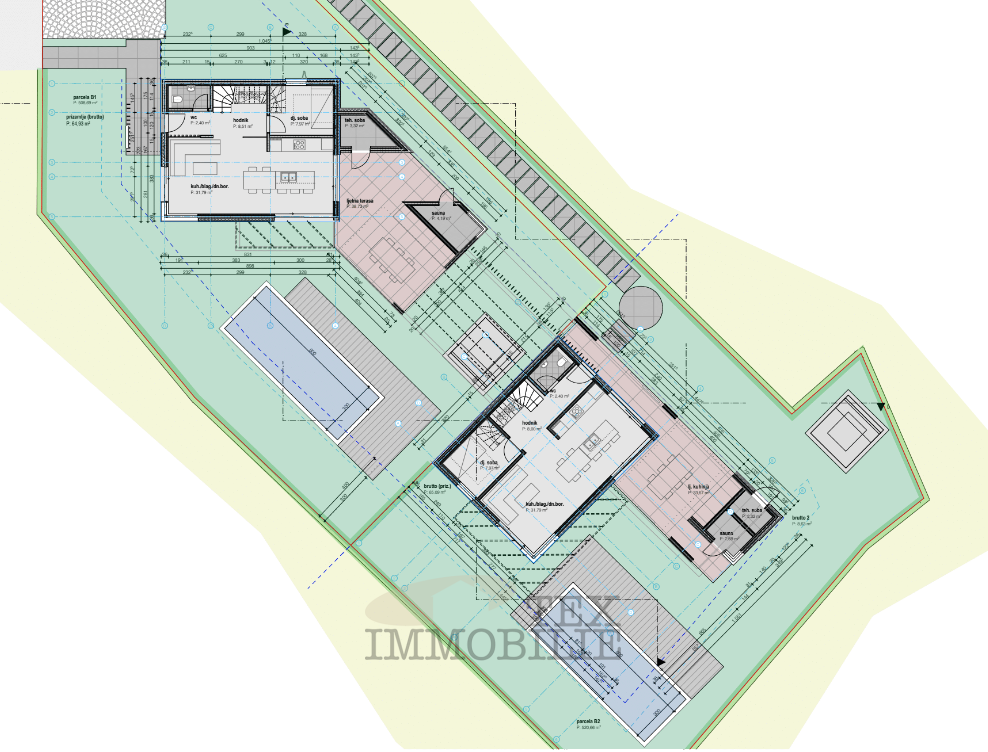 Zazidljivo zemljišče z dovoljenjem in projektom – Poreč, 7 km od morja