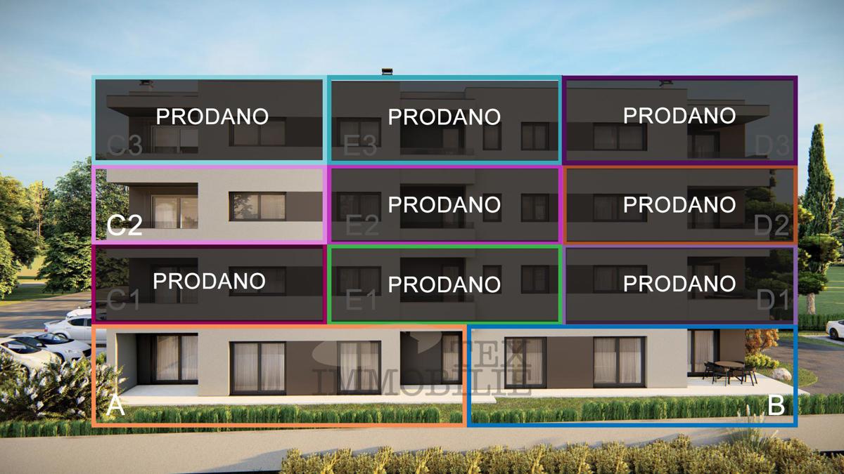 Tar - nova stanovanja v izgradnji - stanovanje A - 88.16 m2