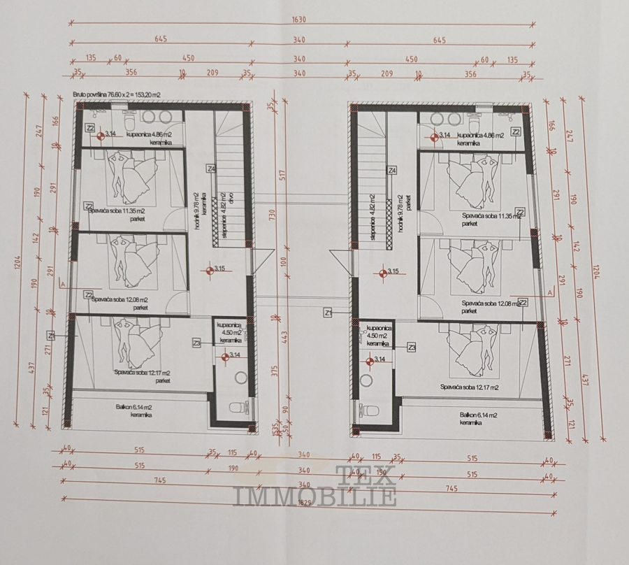 Dve hiši v neposredni bližini centra Poreča, 547 m2