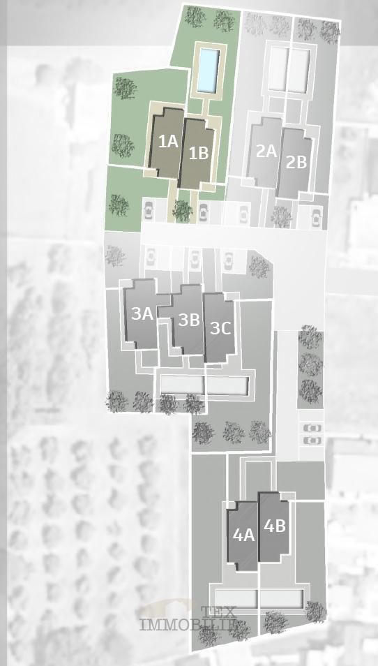 Hiše v fazi surove gradnje v ekskluzivnem stanovanjskem projektu