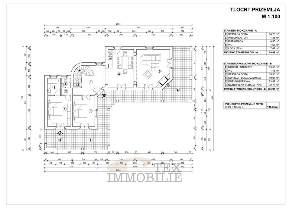 Kamena vila z bazenom v mirnem okolju – okolica Poreča