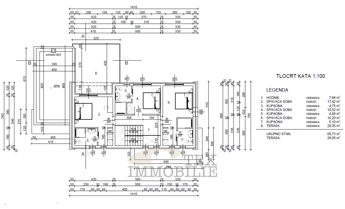 Luksuzna moderna vila z bazenom na mirni lokaciji, 7 km od Poreča in morja