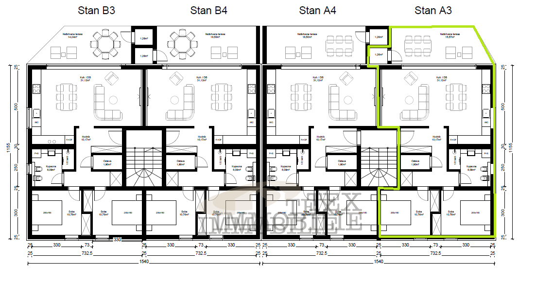 Okolica Poreča, nova stanovanja v izgradnji