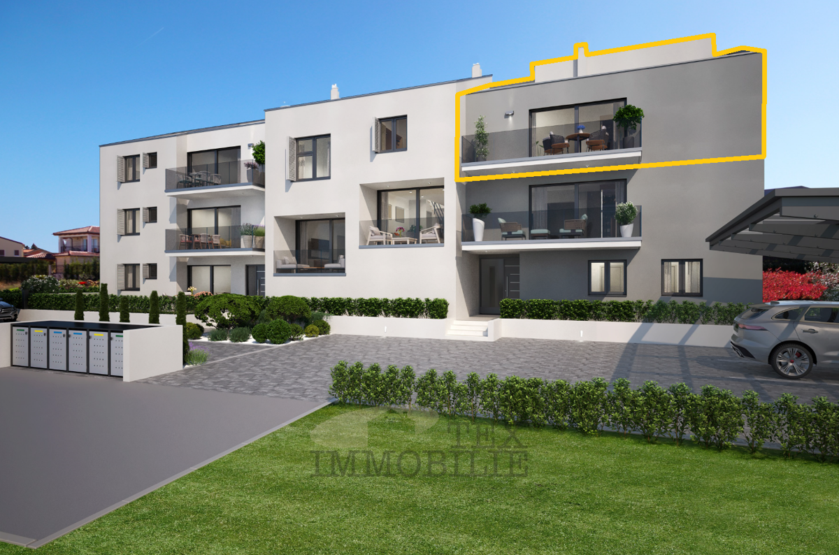 Stanovanje s pogledom na morje v okolici Poreča – 80,62 m²