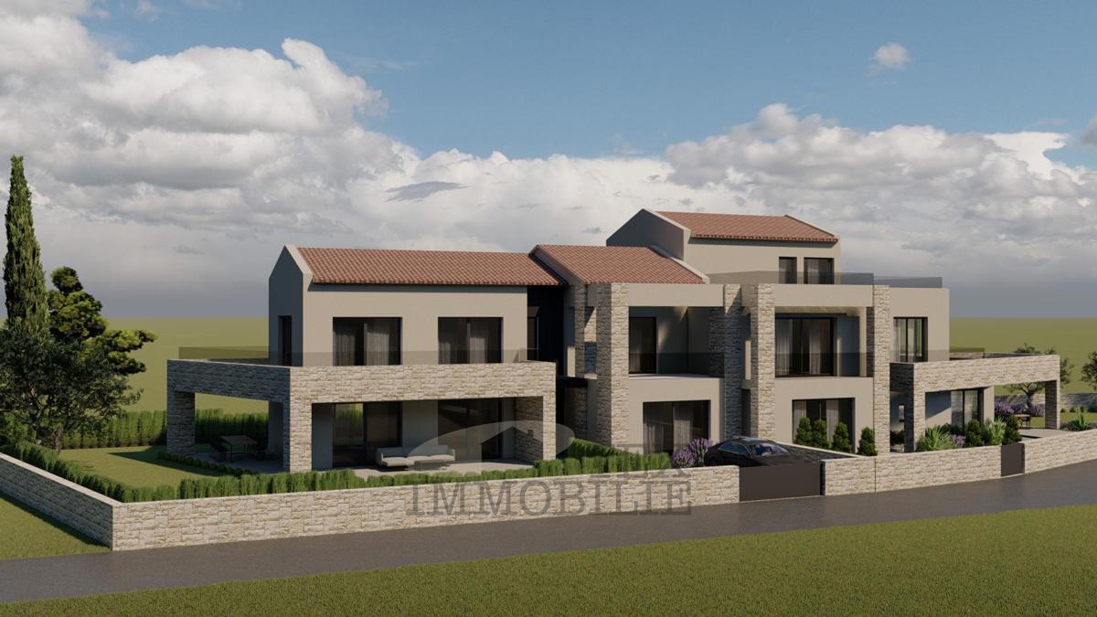 Gradbeno zemljišče z gradbenim dovoljenjem v okolici Višnjana