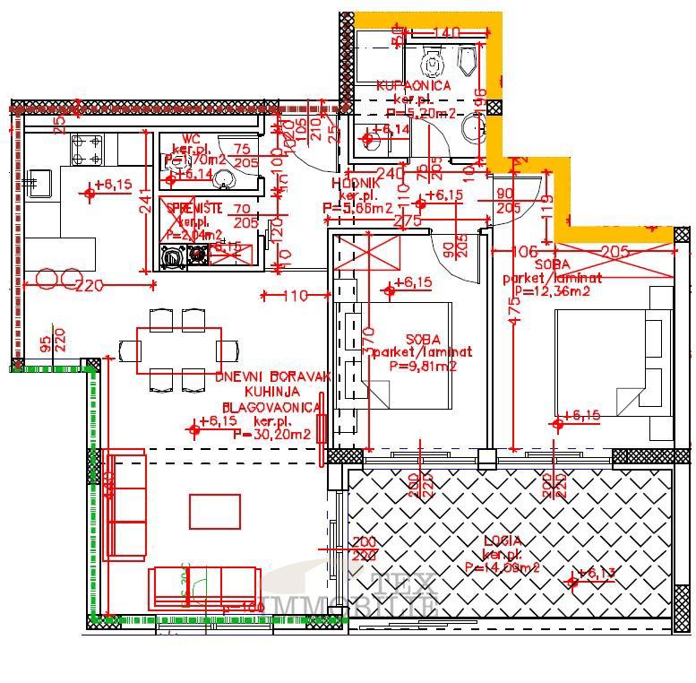 Moderni novi apartmaji v Poreču