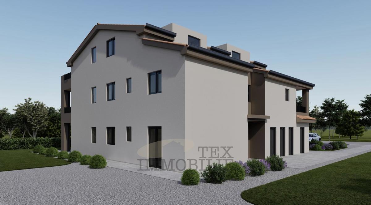 Okolica Poreča, novi apartmaji v gradnji - STANOVANJE A