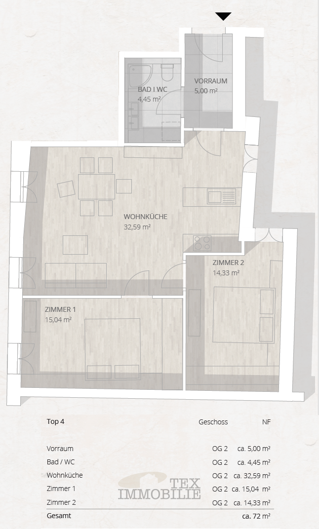 Poreč – Dve Prostorni in Elegantno Urejeni Stanovanji v Srcu Starega Mestnega Jedra