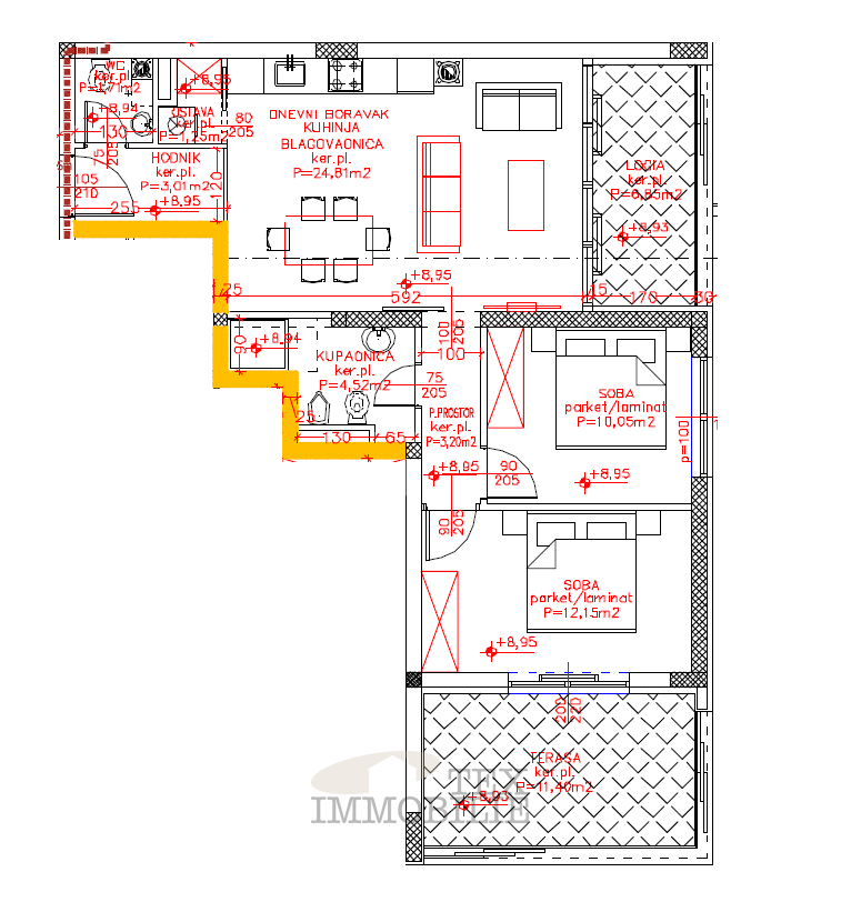 Moderni novi apartmaji v Poreču