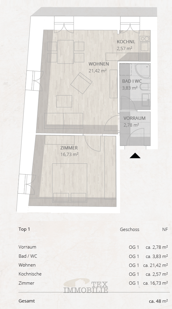 Poreč – Dve elegantni stanovanji v središču starega mestnega jedra