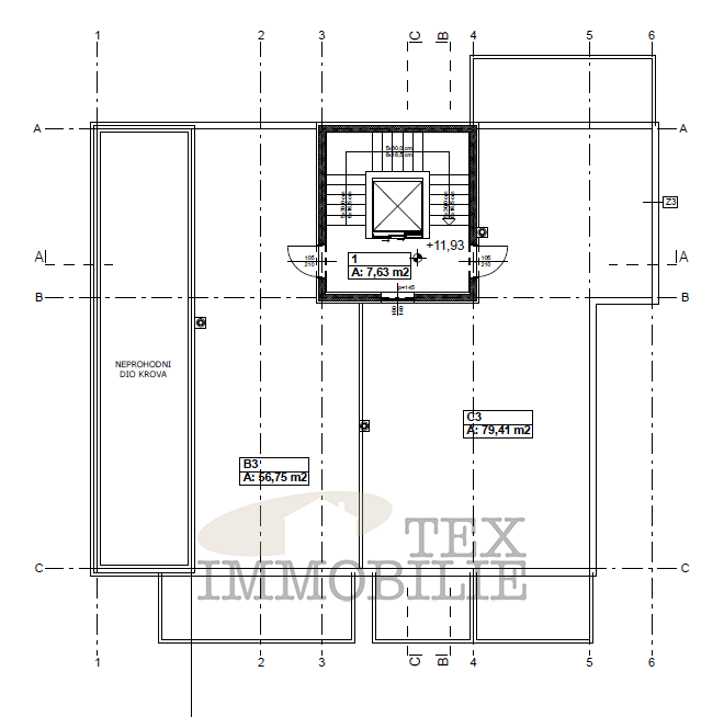Penthouse na odlični lokaciji v bližini morja V2C3
