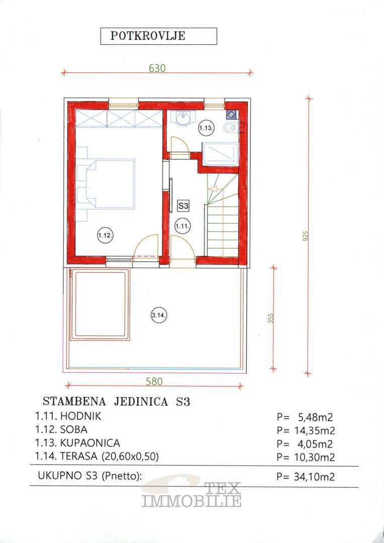 Zazidljivo zemljišče nedaleč od Poreča, 1045 m²