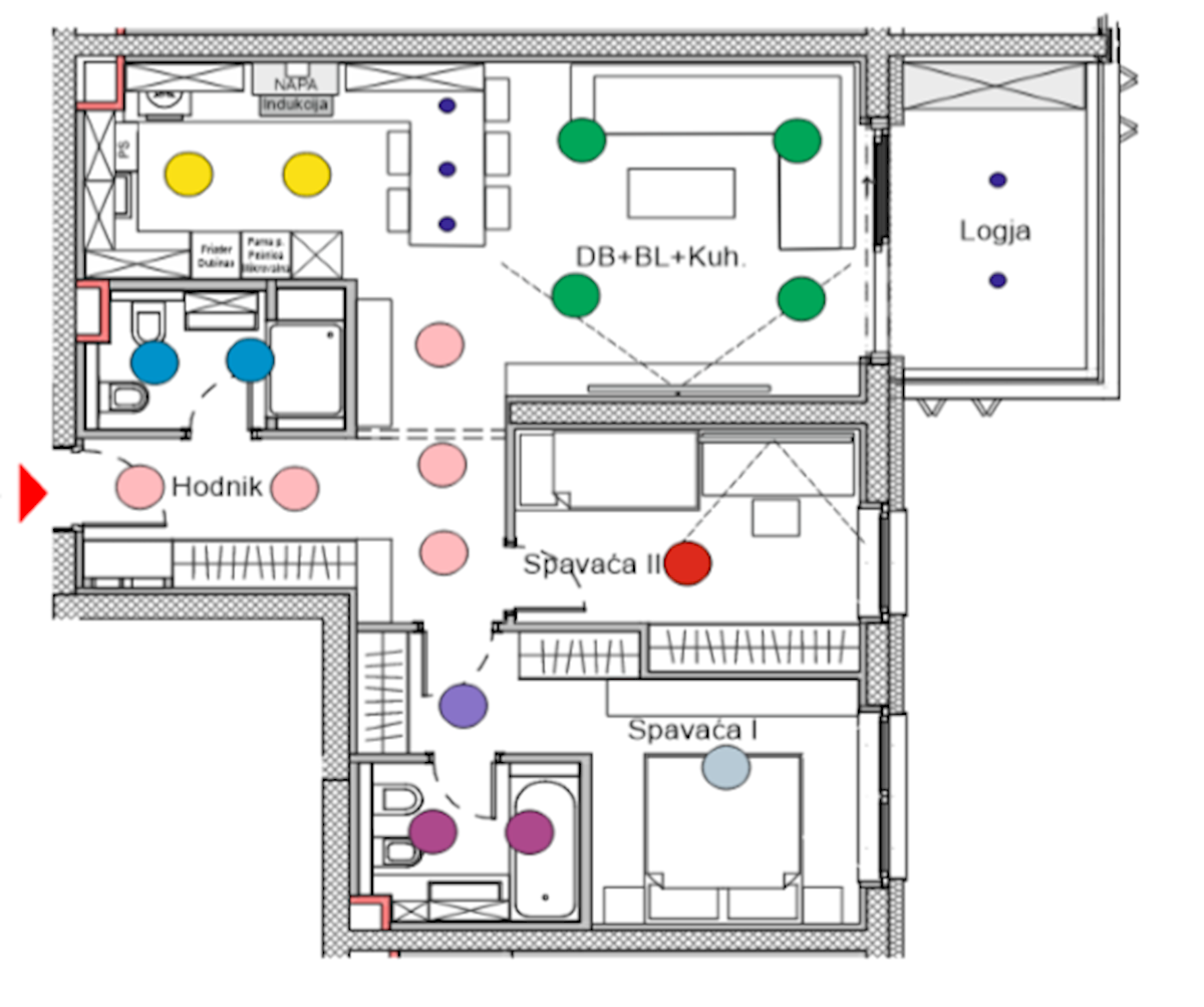 Zagreb, Maksimir, luksuzno stanovanje 108 m2 z garažo v naselju VMD