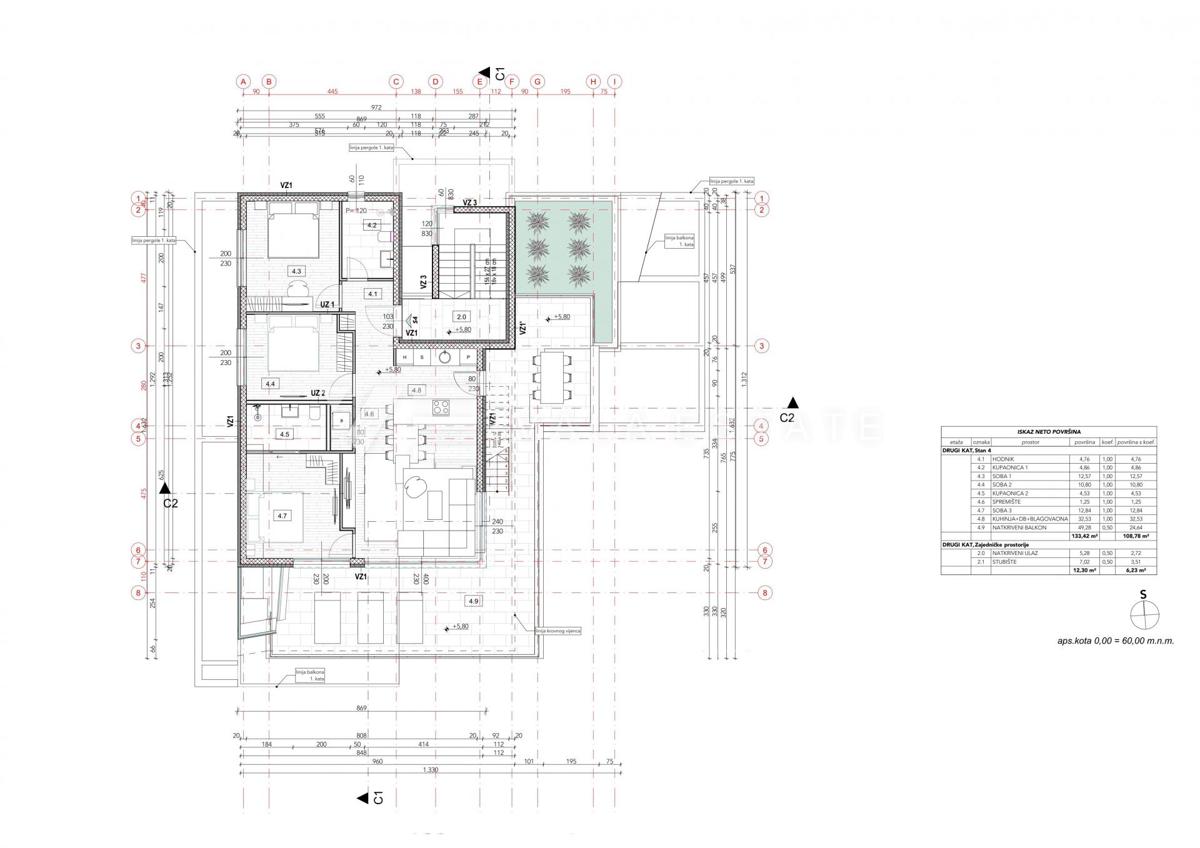PENTHOUSE APARTMA V NOVOGRADNJI S STREŠNO TERASO IN ODPRTIM POGLEDOM NA MORJE