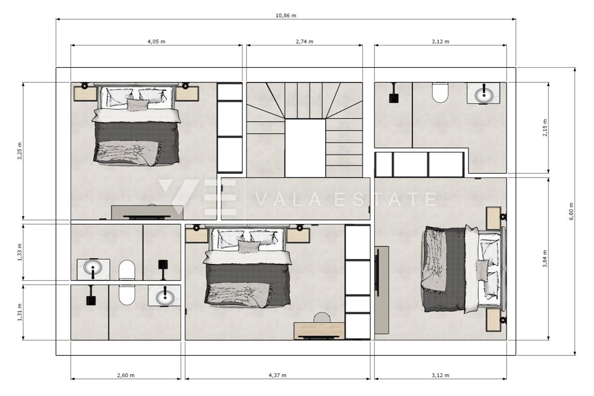 NOVA POL-SAMOSTOJNA HIŠA Z BAZENOM NA MIRNI LOKACIJI