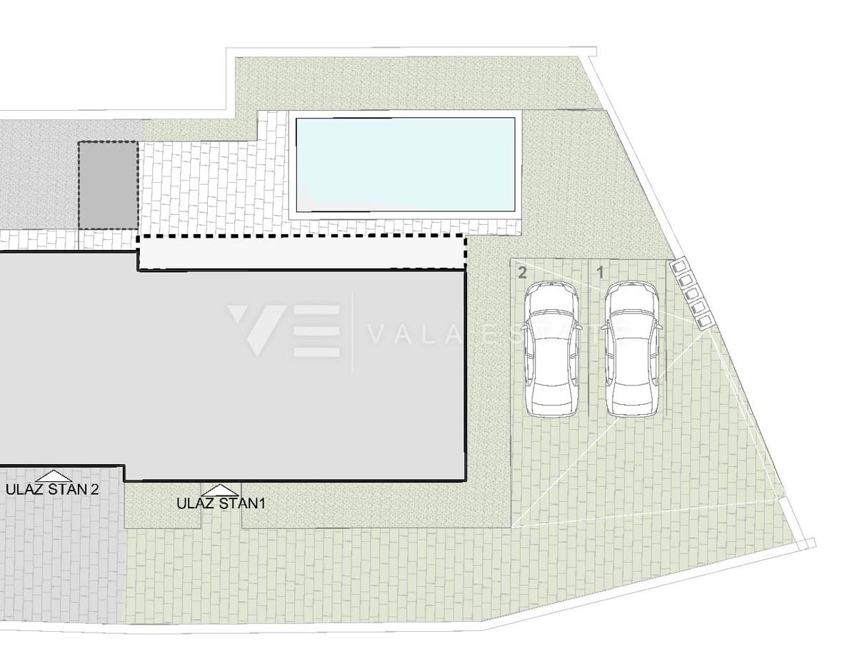 NOVA POL-SAMOSTOJNA HIŠA Z BAZENOM NA MIRNI LOKACIJI