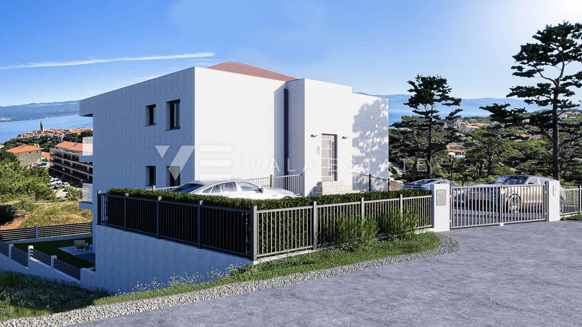 MODEREN APARTMA Z ODPRTIM POGLEDOM NA MORJE Z DODATNIM APARTMAJEM V PRITLIČJ