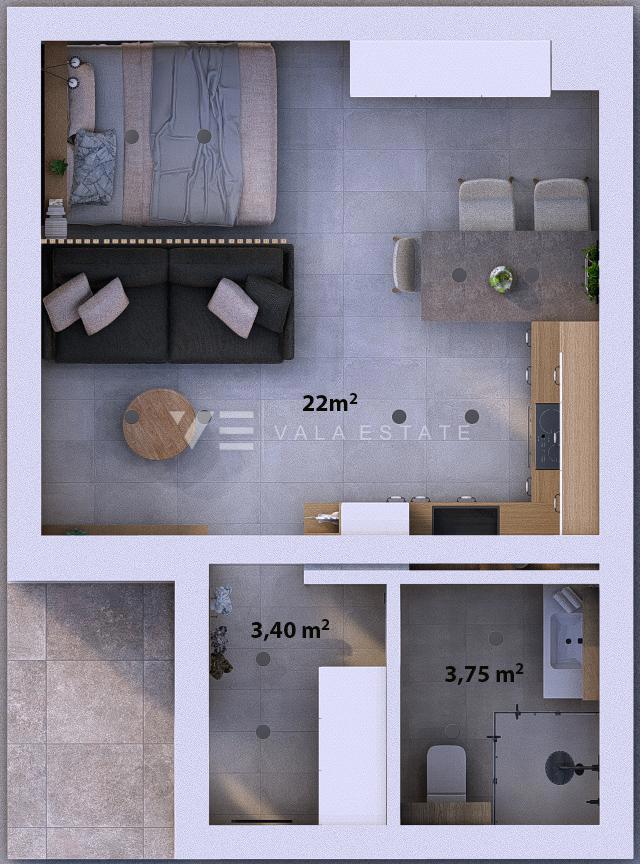 PRITLIČNI APARTMA Z VRTOM NA MIRNI LOKACIJI