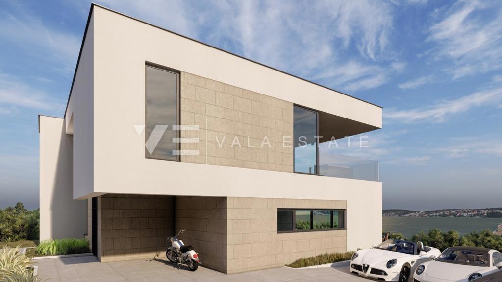 MODERNA VILA V MIRNEM OKOLJU Z BAZENOM IN POGLEDOM NA MORJE