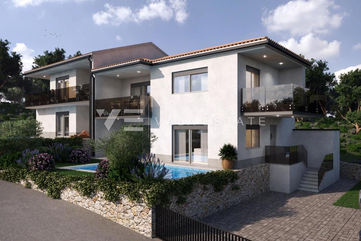 PRITLIČNi APARTMA V NOVOGRADNJI Z BAZENOM IN POGLEDOM NA MORJE