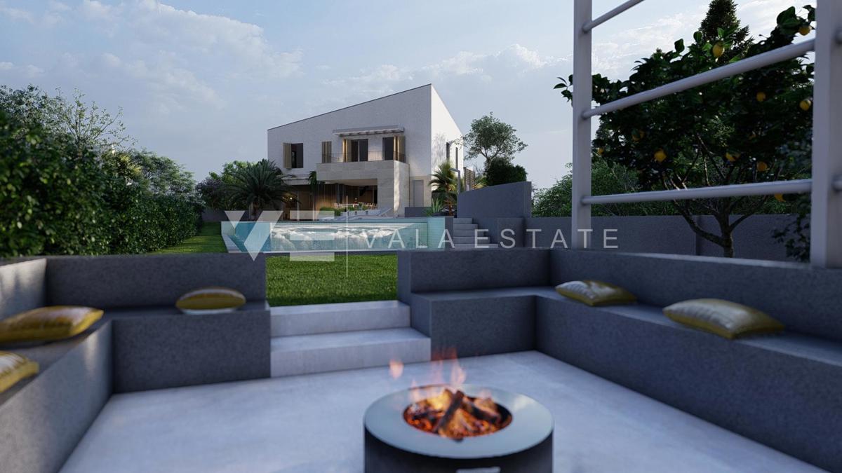 RAZKOŠNA VILLA Z BAZENOM IN POGLEDOM NA MORJE