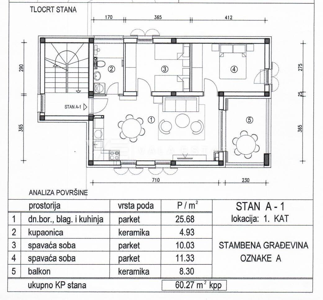 APARTMA V PRVOM NASTROJU S POGLEDOM NA MORJE
