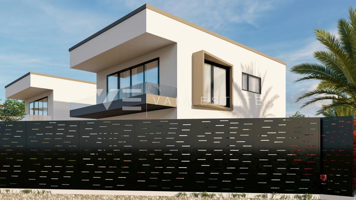 NOVA MODERNA DVOJNA HIŠA Z POGLEDOM NA MORJE