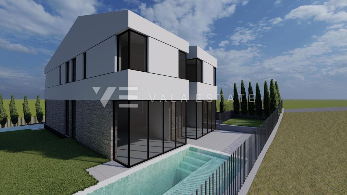 NOVA MODERNA POL-SAMOSTOJNA HIŠA Z BAZENOM